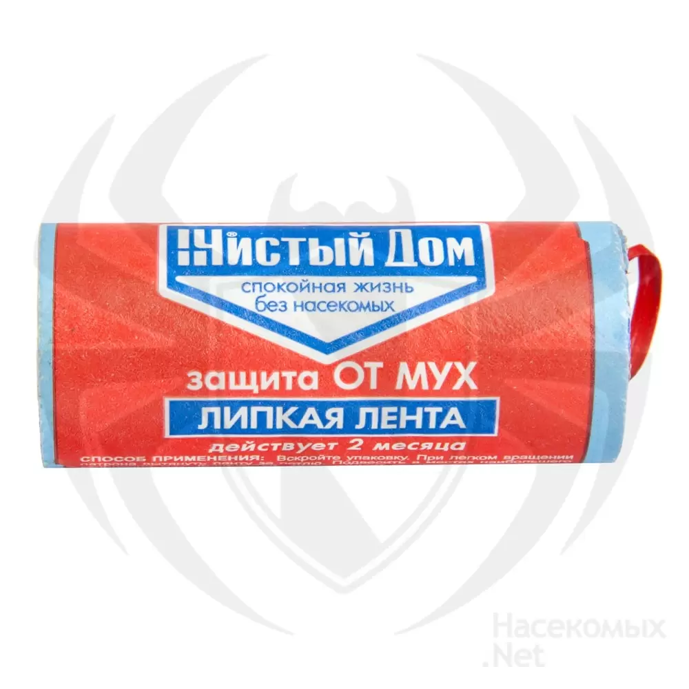 Чистый Дом липкая лента от мух, 4 шт